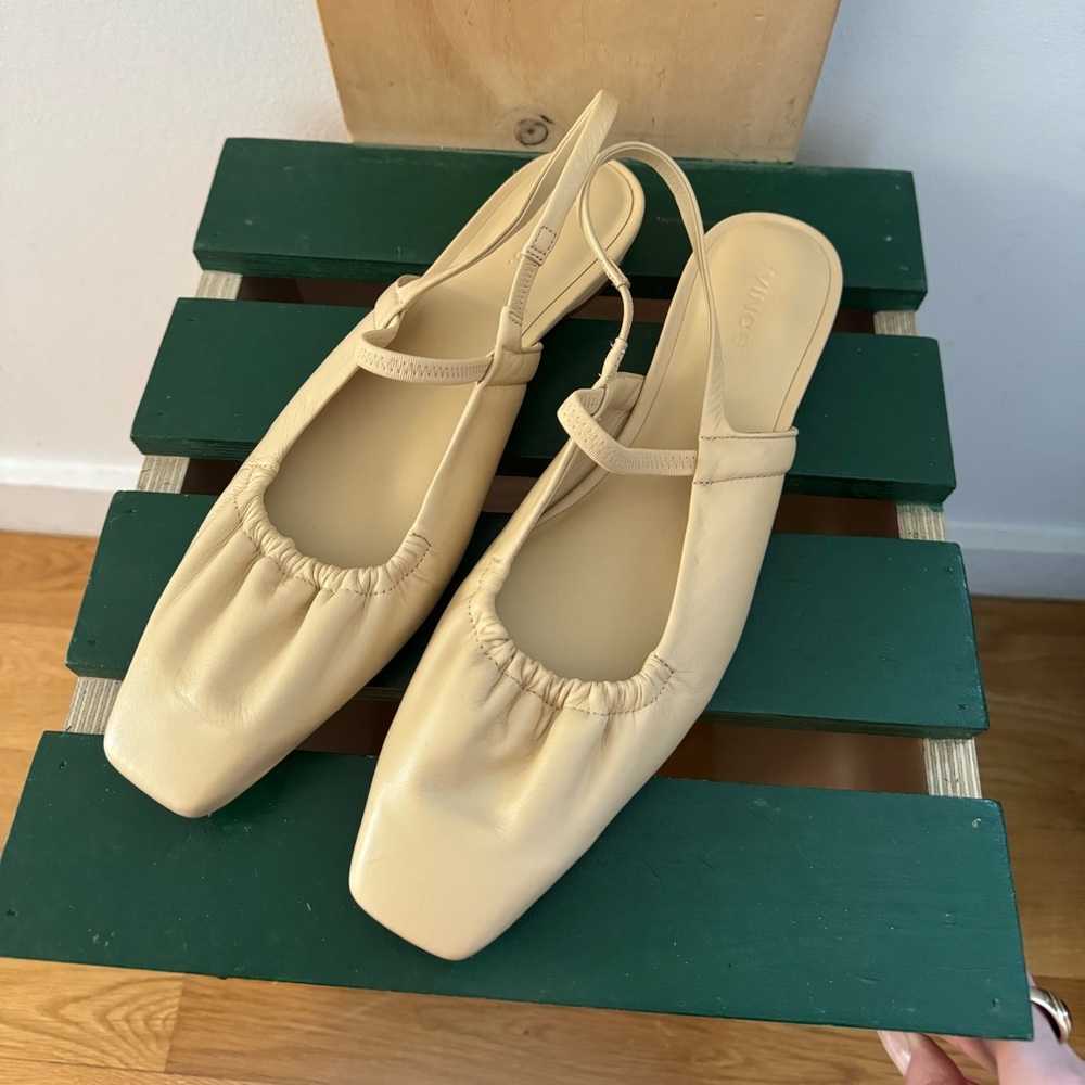Vince leather ballet flates